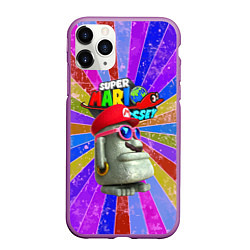 Чехол iPhone 11 Pro матовый Super Mario Odyssey - Nintendo - Video game, цвет: 3D-фиолетовый