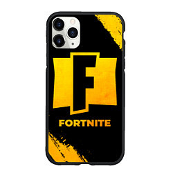 Чехол iPhone 11 Pro матовый Fortnite - gold gradient