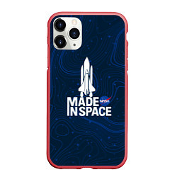 Чехол iPhone 11 Pro матовый Nasa звёзды, цвет: 3D-красный