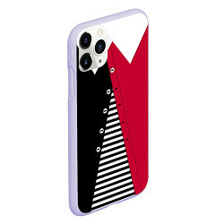 Чехол iPhone 11 Pro матовый Праздничный новогодний карнавальный костюм Буратин, цвет: 3D-светло-сиреневый — фото 2