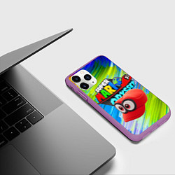 Чехол iPhone 11 Pro матовый Super Mario Odyssey - Nintendo - Бейсболка, цвет: 3D-фиолетовый — фото 2