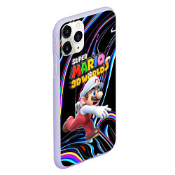 Чехол iPhone 11 Pro матовый Super Mario 3D World - Video game - Nintendo, цвет: 3D-светло-сиреневый — фото 2