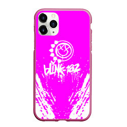 Чехол iPhone 11 Pro матовый Blink 182 краска, цвет: 3D-малиновый