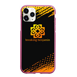 Чехол iPhone 11 Pro матовый Breaking benjamin Gold