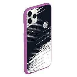 Чехол iPhone 11 Pro матовый Breaking benjamin абстракция, цвет: 3D-фиолетовый — фото 2