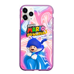 Чехол iPhone 11 Pro матовый Toad - Super Mario 3D World - Nintendo