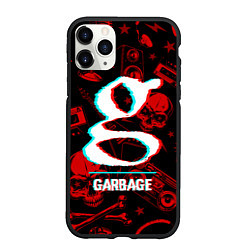 Чехол iPhone 11 Pro матовый Garbage rock glitch