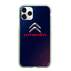 Чехол iPhone 11 Pro матовый Citroёn абстракция неон