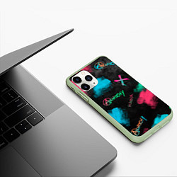 Чехол iPhone 11 Pro матовый ANARCHY CS GO, цвет: 3D-салатовый — фото 2