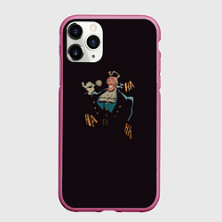Чехол iPhone 11 Pro матовый Остров сокровищ Доктор Ливси, цвет: 3D-малиновый