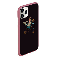 Чехол iPhone 11 Pro матовый Остров сокровищ Доктор Ливси, цвет: 3D-малиновый — фото 2