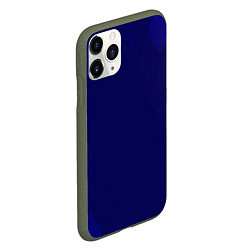 Чехол iPhone 11 Pro матовый Темно синий фон, цвет: 3D-темно-зеленый — фото 2