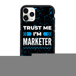 Чехол iPhone 11 Pro матовый Trust me Im marketer dark