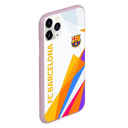 Чехол iPhone 11 Pro матовый Barcelona абстракция цветные геометрии, цвет: 3D-розовый — фото 2