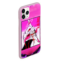 Чехол iPhone 11 Pro матовый Neon Genesis Evangelion: Eva 01, цвет: 3D-розовый — фото 2