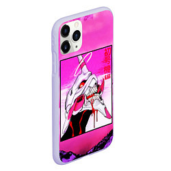 Чехол iPhone 11 Pro матовый Neon Genesis Evangelion: Eva 01, цвет: 3D-светло-сиреневый — фото 2