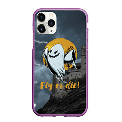 Чехол iPhone 11 Pro матовый Fly or die! Castle