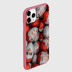 Чехол iPhone 11 Pro матовый Фон из киндер сюрприз, цвет: 3D-малиновый — фото 2