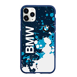 Чехол iPhone 11 Pro матовый Bmw Краска, цвет: 3D-тёмно-синий