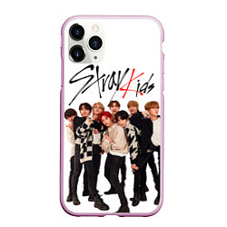 Чехол iPhone 11 Pro матовый Stray Kids white background