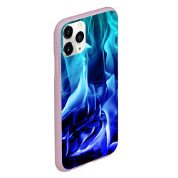 Чехол iPhone 11 Pro матовый Огненный неоновый градиент, цвет: 3D-розовый — фото 2