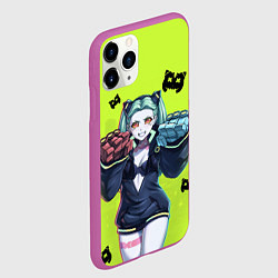 Чехол iPhone 11 Pro матовый Ребекка из аниме Cyberpunk Edgerunners, цвет: 3D-фиолетовый — фото 2