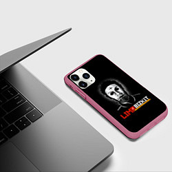 Чехол iPhone 11 Pro матовый Limp bizkit Wes Borland, цвет: 3D-малиновый — фото 2