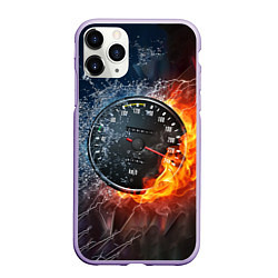 Чехол iPhone 11 Pro матовый Need for Speed - спидометр