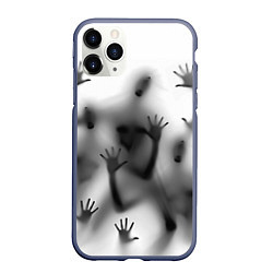 Чехол iPhone 11 Pro матовый Bodies inside behind a white wall