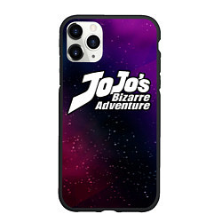Чехол iPhone 11 Pro матовый JoJo Bizarre Adventure gradient space