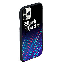 Чехол iPhone 11 Pro матовый Black Butler stream, цвет: 3D-черный — фото 2