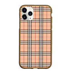 Чехол iPhone 11 Pro матовый Королевский тартан, цвет: 3D-коричневый