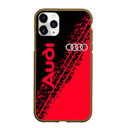 Чехол iPhone 11 Pro матовый Audi, цвет: 3D-коричневый