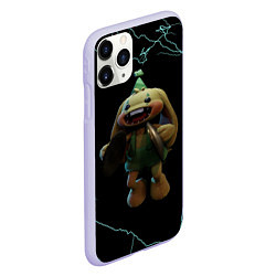 Чехол iPhone 11 Pro матовый Кролик Бонзо и молнии, цвет: 3D-светло-сиреневый — фото 2