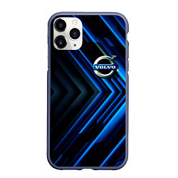 Чехол iPhone 11 Pro матовый Volvo строгий стиль, цвет: 3D-серый