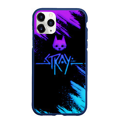 Чехол iPhone 11 Pro матовый Stray game neon