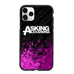 Чехол iPhone 11 Pro матовый Asking Alexandria rock legends: символ сверху