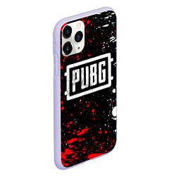 Чехол iPhone 11 Pro матовый PUBG white grunge, цвет: 3D-светло-сиреневый — фото 2