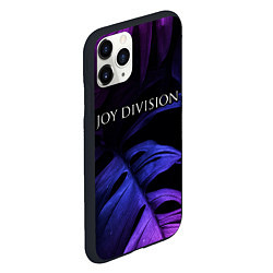 Чехол iPhone 11 Pro матовый Joy Division neon monstera, цвет: 3D-черный — фото 2