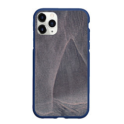 Чехол iPhone 11 Pro матовый Тёмные туманные блёстки, цвет: 3D-тёмно-синий