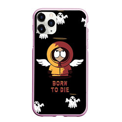 Чехол iPhone 11 Pro матовый Born to die, цвет: 3D-розовый