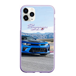 Чехол iPhone 11 Pro матовый Chevrolet Camaro ZL 1 - Motorsport, цвет: 3D-светло-сиреневый