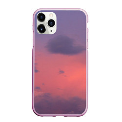 Чехол iPhone 11 Pro матовый Розовая туча