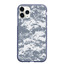 Чехол iPhone 11 Pro матовый UCP камуфляж США, цвет: 3D-серый