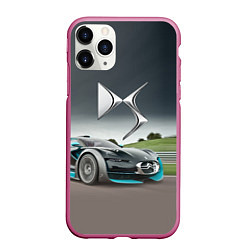 Чехол iPhone 11 Pro матовый Citroen DS Spirit - скоростной режим, цвет: 3D-малиновый