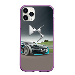 Чехол iPhone 11 Pro матовый Citroen DS Spirit - скоростной режим, цвет: 3D-фиолетовый