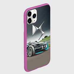 Чехол iPhone 11 Pro матовый Citroen DS Spirit - скоростной режим, цвет: 3D-фиолетовый — фото 2