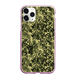 Чехол iPhone 11 Pro матовый Камуфляж Flecktarn Jeitai, цвет: 3D-розовый