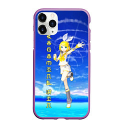 Чехол iPhone 11 Pro матовый Кагамине Рин - Kagamine Rin вокалоид