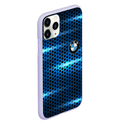 Чехол iPhone 11 Pro матовый BMW texture, цвет: 3D-светло-сиреневый — фото 2